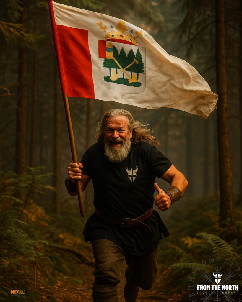 Roden en de Onlanden bier. Echte Viking trots!