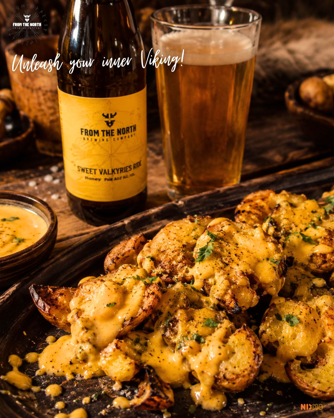 Sweet Valkyries Ride met Smashes potatoes from the north brewing